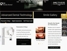 Tablet Screenshot of edfamilydental.com